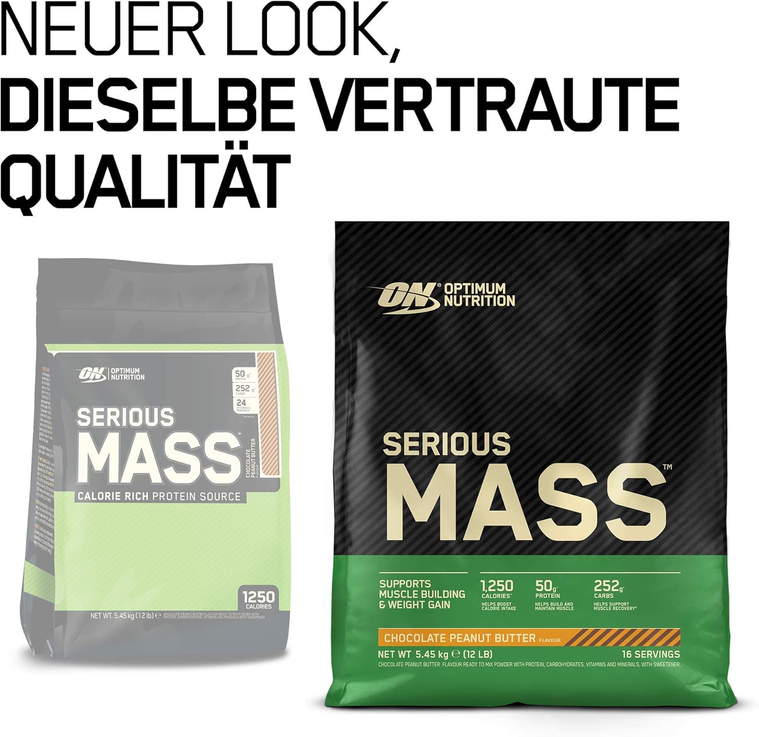 Optimum Nutrition Serious Mass Protein Powder High Calorie Mass Gainer with Vitamins, Creatine and Glutamine - Image 3