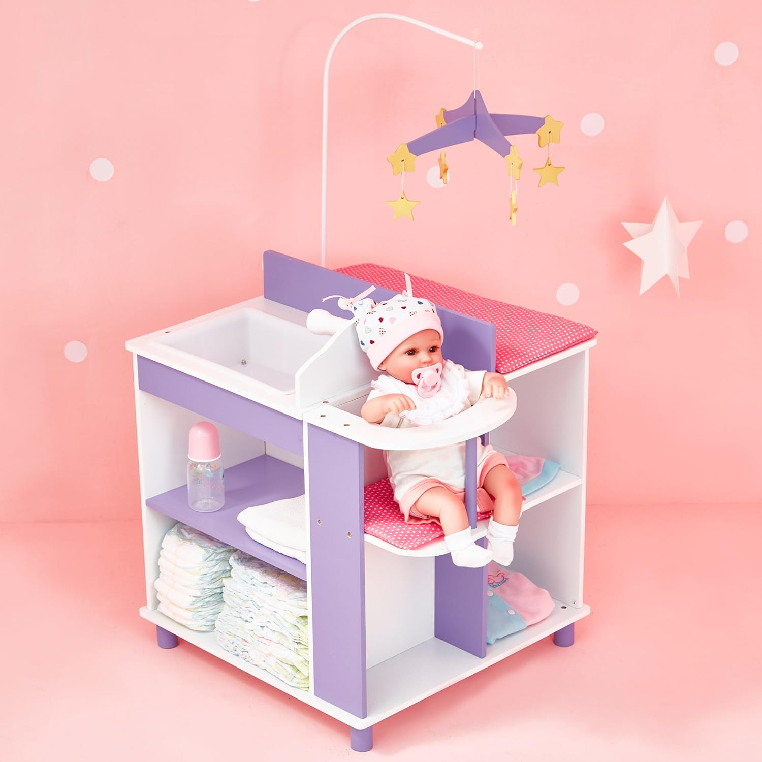 Olivia S Little World Little Princess 16 Baby Doll Changing Station With Storage White