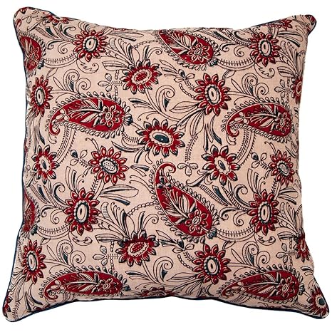 Buy Decorative Indian Hand Made Print Cotton Throw Pillow Covers