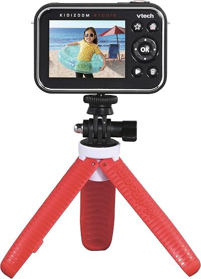 VTech KidiZoom Studio Red Video Camera for Kids with Green Screen