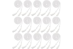 Rcanedny 15 Pieces Graduation Honor Cord Braided Honor Cords with Tassels for Graduation Students (White)