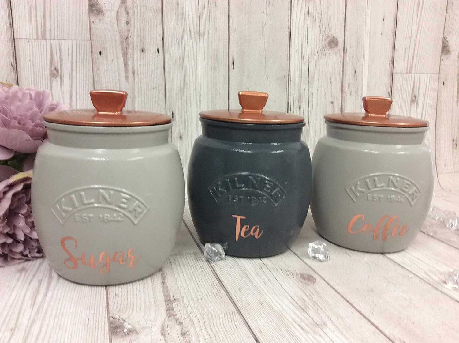 kilner coffee tea sugar jars