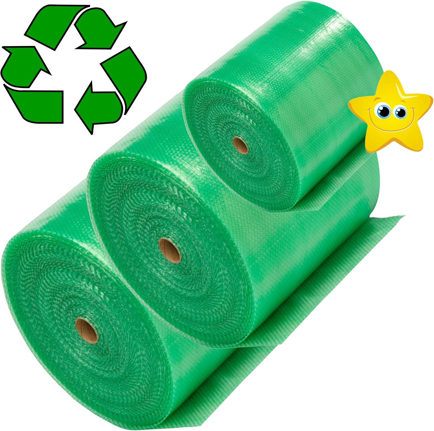 500mm x 25m Small Green Bubble Wrap Recyclable EcoFriendly Bubble Wrap