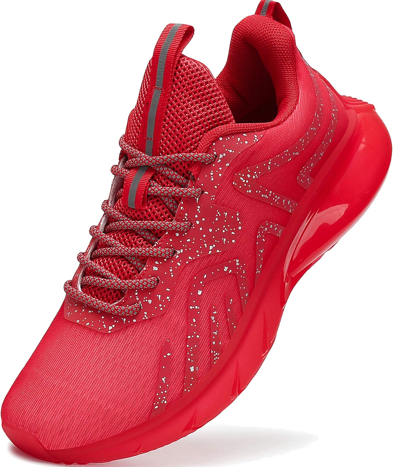 red mens athletic shoes