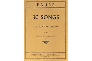 30 Songs for Voice and Piano (Low) (International Music Company, Number 1132)