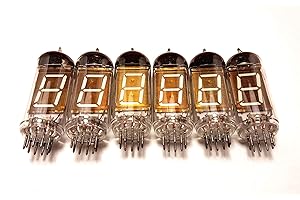 1UA IV-12 Large Vfd 7-Segment Clock Tubes 6pcs