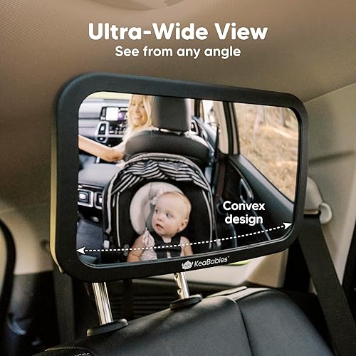 Large Shatterproof Baby Car Mirror Safety Baby Car Seat Mirror
