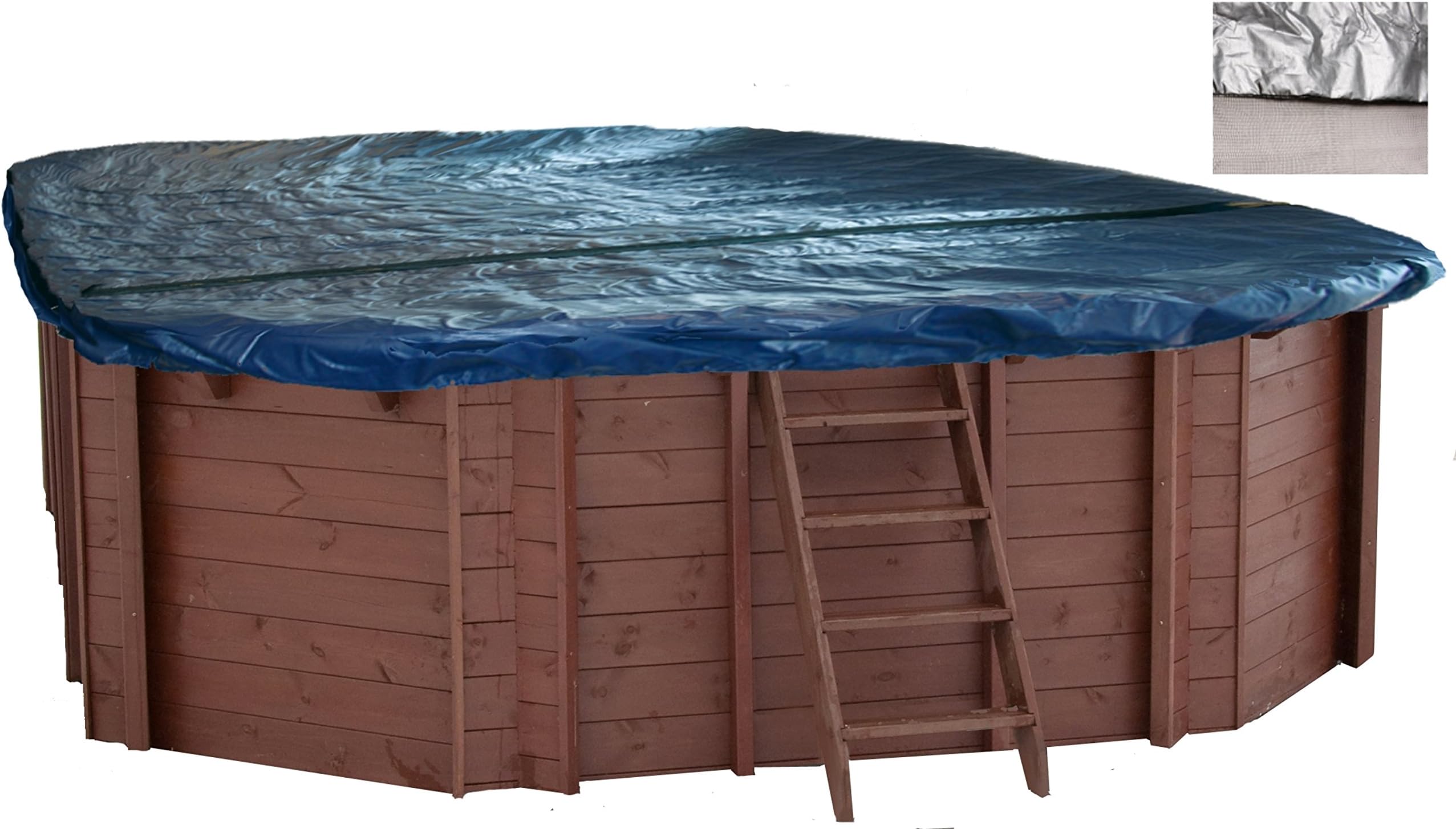Interline 50540256 Bali Swimming Pool Oval Winter Cover, Multi-Colour, 6.4 x 4 m
