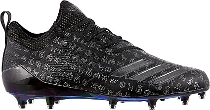 all black adizero football cleats