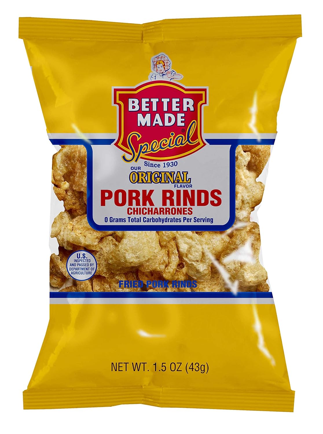Better Made Special Original Flavored Pork Rinds Bag 1.5oz