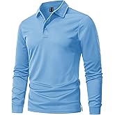 MAGNIVIT Men's Polo Shirts Long Sleeve Quick Dry Performance Shirt Military Tactical Army Combat Polo Shirts