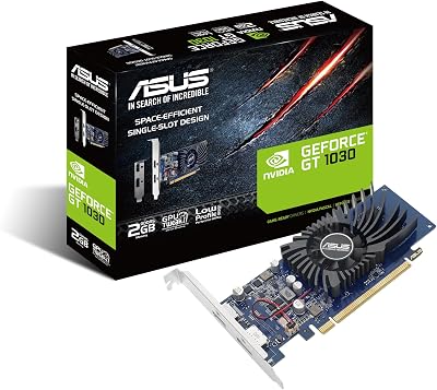 ASUS GeForce GT 1030 2GB GDDR5 Low Profile Graphics Card HTPC