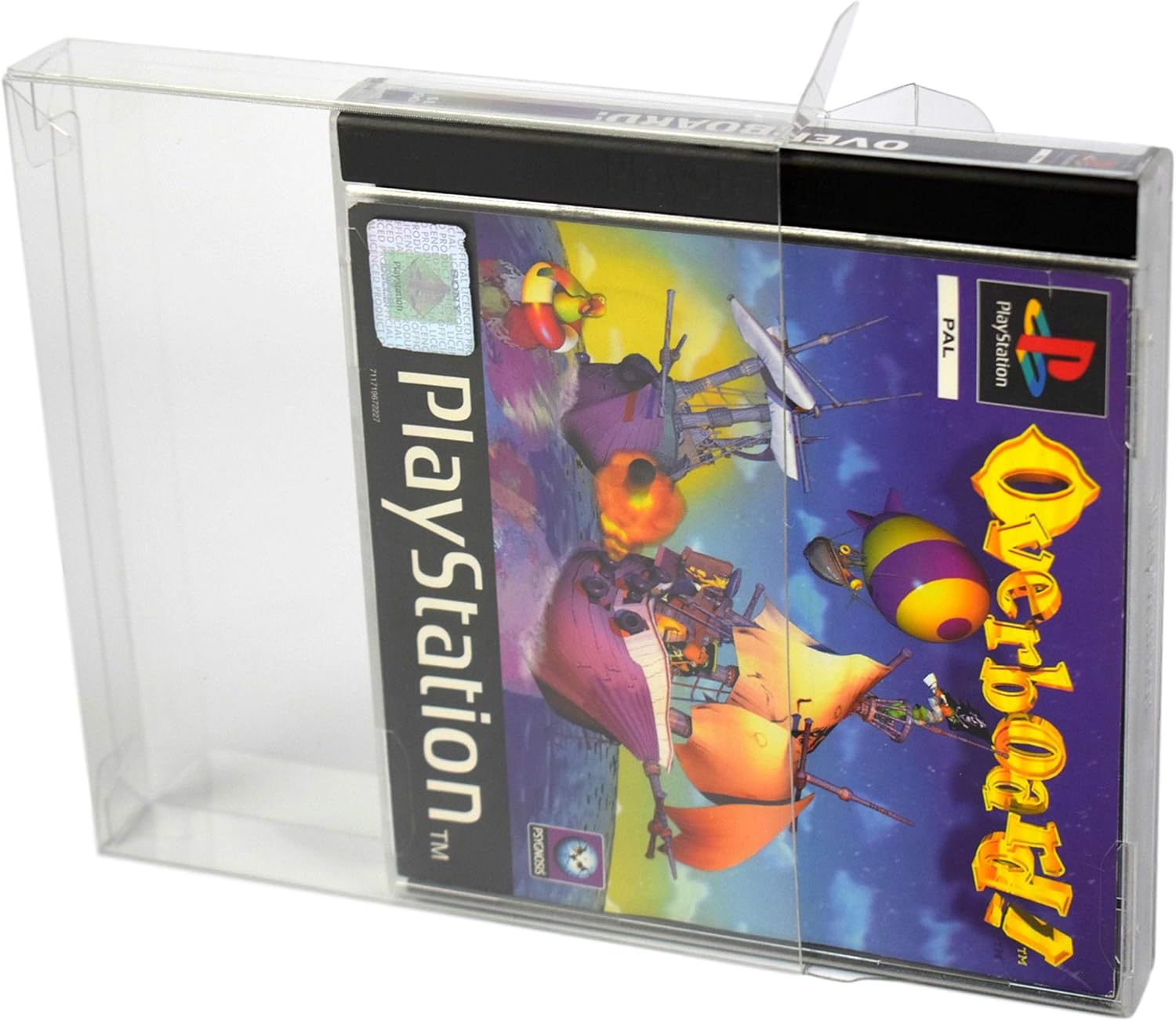 GP1 PS1 Game Box Protector 0.4mm PET Plastic Display Case For