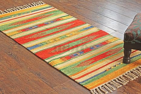 Manchester Of The East Hand Woven Flatweave 2 X 4 Multi Coloured
