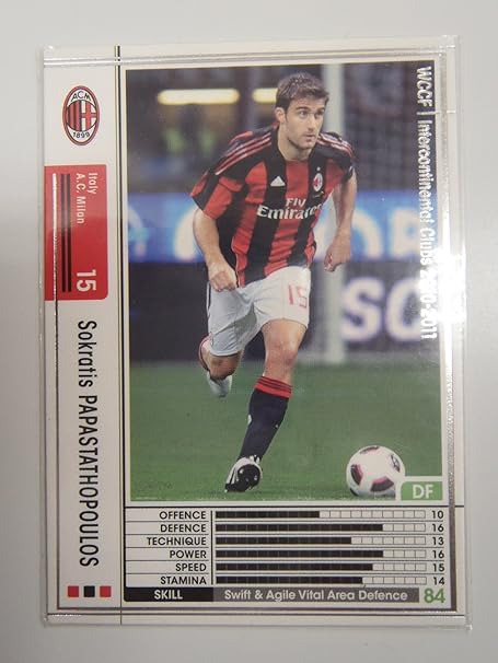 Amazon Wccf 10 11 ソクラティス パパスタトプロス サッカーゲームキング付録 A C ミラン トレカ 通販