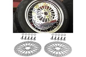 FATFLEX Drilled 2x11.8'' Front Rotors for Harley Davidson Touring 08-up Models