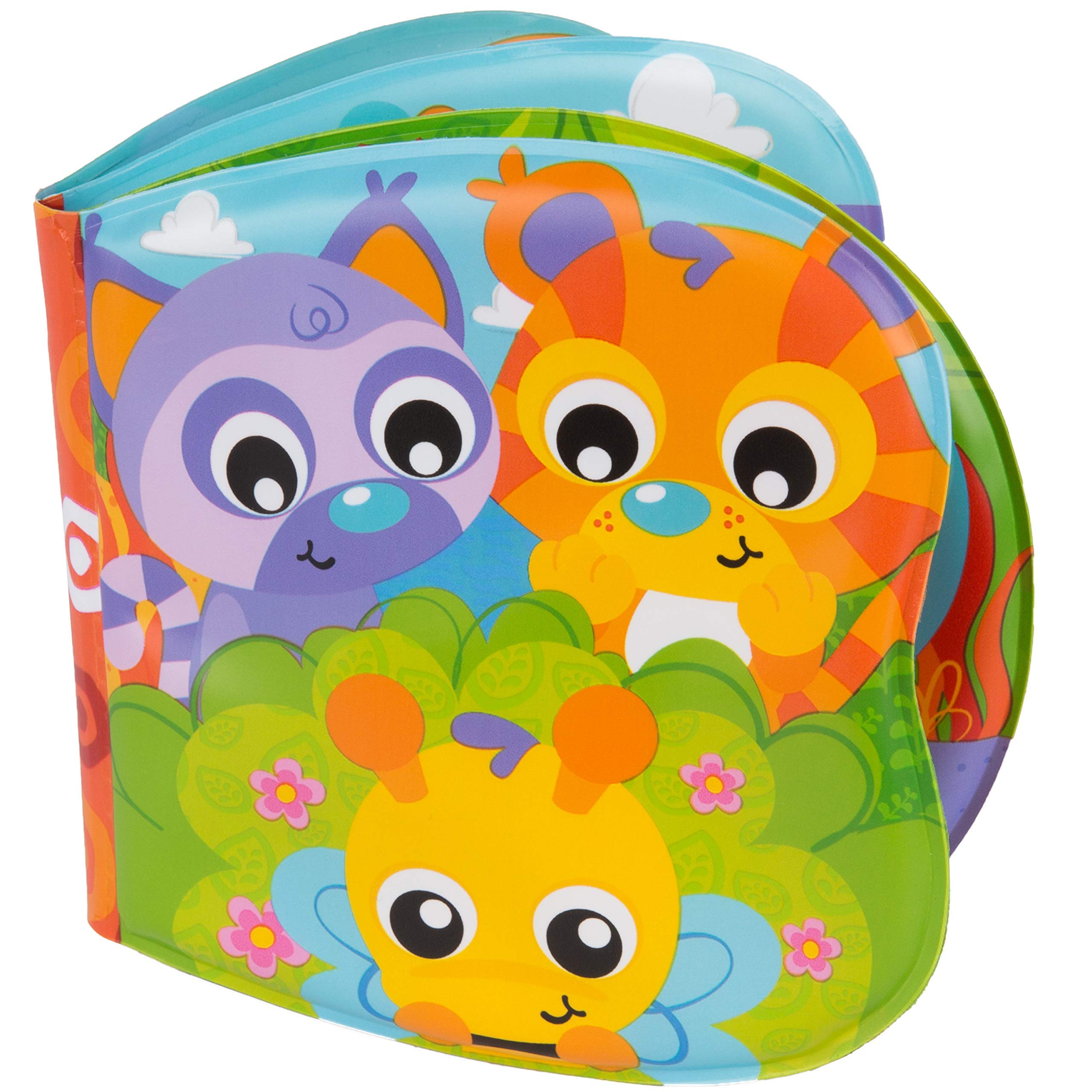 Playgro Waterproof Picture Book, Integrated Squeaker, From 6 Months, BPA Splash Book, Multicoloured, 40013