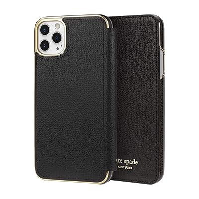 Buy Kate Spade New York Black Folio Case For Iphone 11 Pro Max Id Card Holder Online In Italy B07v9prvl9