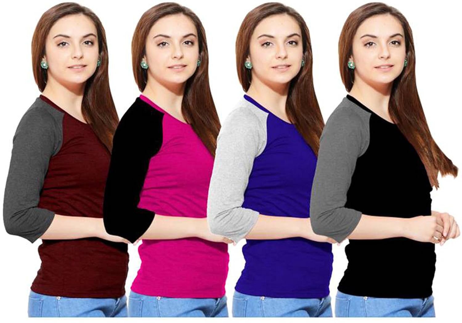 so sweety ladies pack of 4 (reglon sleeve t shirt)
