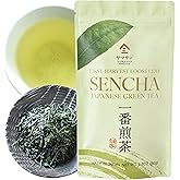 YAMASAN KYOTO UJI Japanese Sencha Green Tea, 100% First-Harvest Loose Leaf, Bright Color, Refreshing Aroma, Well-Balanced and Clean Taste, Unsweetened, Made in Japan, 80g(2.8oz)