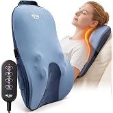 Back Massager with Heat 5D Shiatsu Kneading Neck Massage for Pain Relief | ALLJOY Deep Tissue Massage Pillow for Back, Neck, Shoulder, Leg for Office Chair Home, Gifts for Women Men Mom Dad - Corded