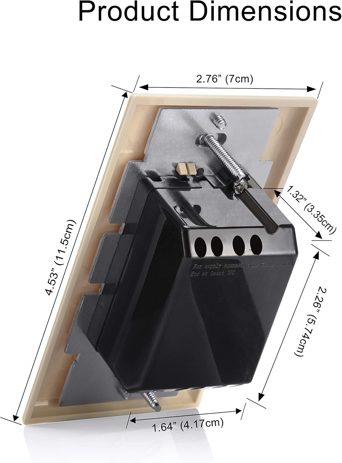 [2 Pack] BESTTEN Dimmer Wall Light Switch, Single-Pole or 3-Way, Compatible with Dimmable LED, Incandescent, Halogen and CFL Bulbs, Wall Plate Included, UL Listed, Ivory: Industrial & Scientific