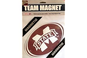 Fremont Die NCAA Mississippi State 8" Vinyl Magnet, One Size, Multicolor
