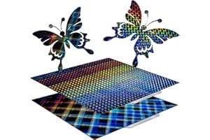 NORTHRENDA Upgraded 120x120mm Double Sides Smooth Build Plate for Voron 0.1 0.2, 【Phantom+Skynet Patterns】 PEI Sheet NO Magnetic Sticker for Voron 0.1,0.2 3D Printer