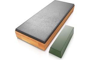 Sharp Pebble Premium Leather Strop for Knife Sharpening with Polishing Compound - Sharpening Strop for Knives, Straight Razor, Chisels - with eBook Guide