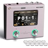 HOTONE Multi Effects Processor Pedal Guitar Bass Amp Modeling IR Cabinets Simulation Multi LanguageStereo OTG USB Audio Interface Ampero Mini MP-50 (Include 10 PCS Additional Footswitch Toppers)