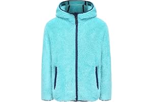 BTPEIHTD Girl's Soft Fleece sherpa Jacket Full Zip Hoodie