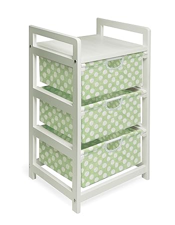 Amazon Com Wooden Hamper Storage Organizing Unit With 3 Cloth