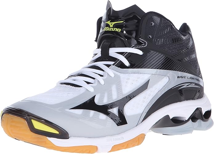 Mizuno Zapato de voleibol Wave Lightningz2 Mid para hombre, blanco