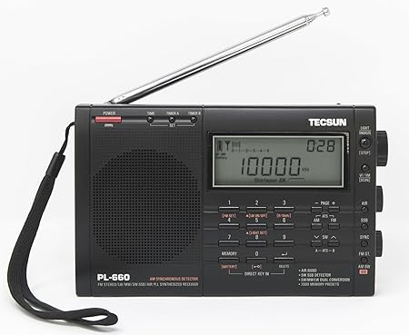 Amazon Tecsun Pl 660 ブラック Pse 100v Acアダプター付属 lラジオ Fm Mw Sw Air Tecsun ポータブルラジオ