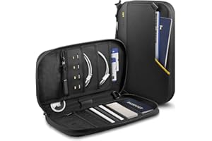 Spigen Life for Passport Card Cover Holder with RFID Blocking Technology Wallet Travel Documents Organizer Protector Accessories, SIM Card Pin Included