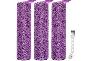 LBLVBNEWD 3 Pack SD201 Roller Brush Replacement Parts Compatible with Shark Steam Pickup 3-in-1 Steam Mop SD200, SD201, SD201C, SD201Q, SD205,3 Brush Roll, 1 Cleaning Brush
