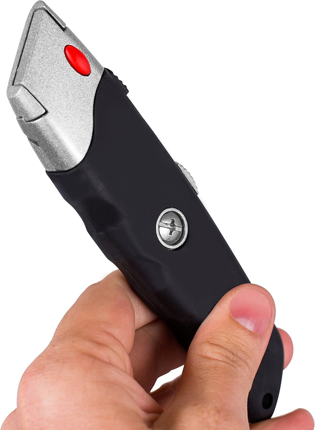 Internet's Best Premium Utility Knife - Set of 2 - Retractable Razor Knife Set - Extra Blade Refills - Box Cutter Locking Razor Knife: Office Products