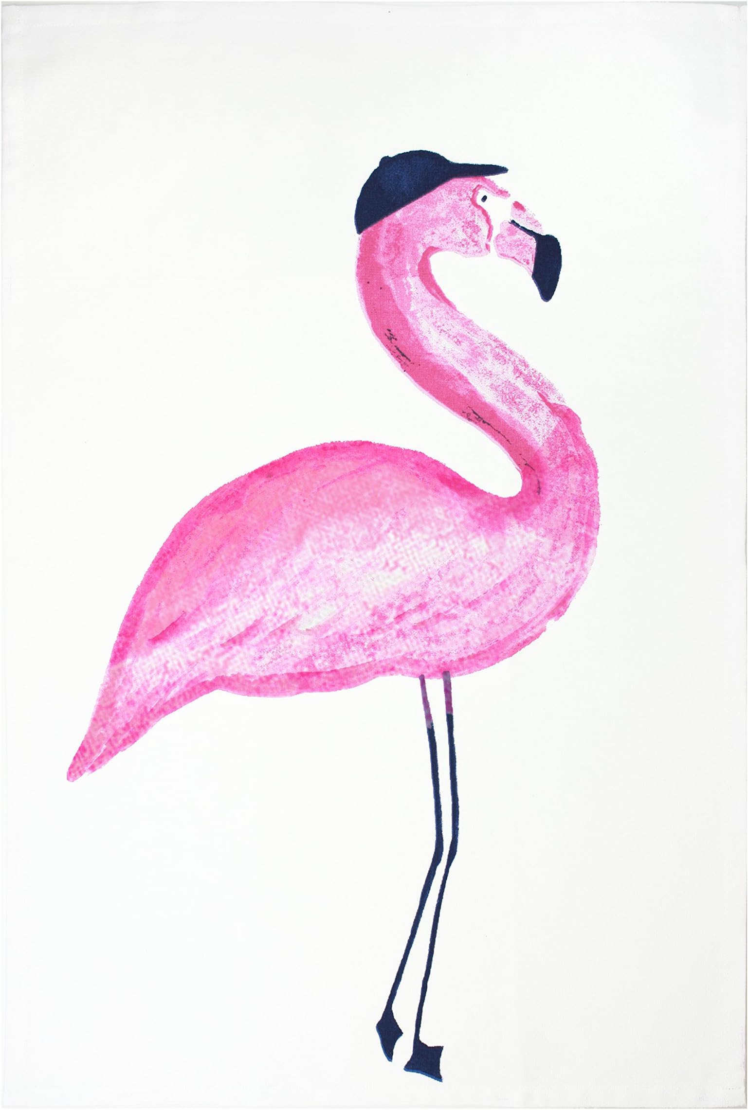 MUkitchen 100% Cotton Oversized Designer Kitchen Towel, 20 by 30-Inches, Flamingo – Set of 2