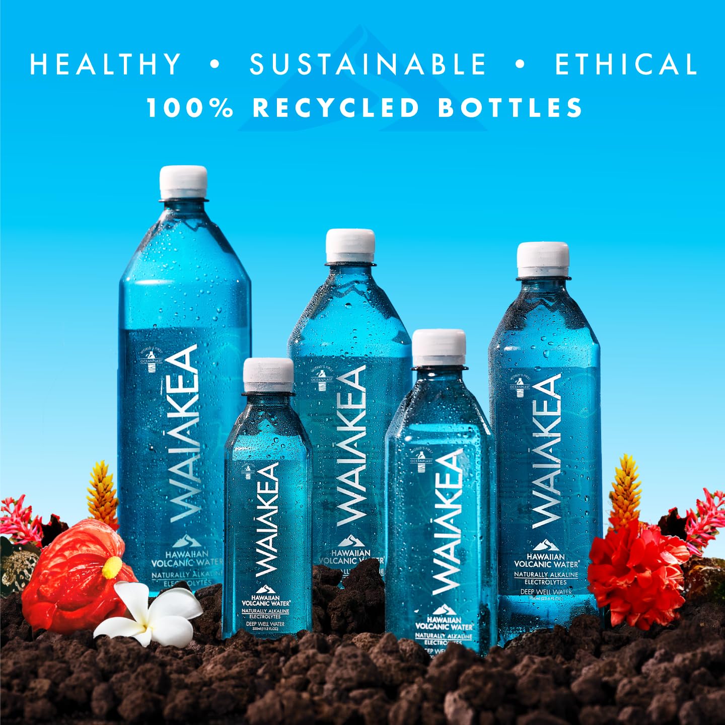 Mua Waiākea - Hawaiian Volcanic Water - Naturally Alkaline Water - pH Range  7.6 to 8.2 - All Natural Minerals & Electrolytes - 100% Recycled Water  Bottles - Bottled Water 15 Pack - 23.7 Fl Oz, 700 mL trên Amazon Mỹ chính  hãng 2026 | Fado