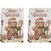 XCHI Gingerbread Man Merry Christmas Kitchen Towels Winter Dish Towels 18x26 Inch Xmas Home Kitchen Decorations Hand Towels Set of 2 Drying Dishcloth