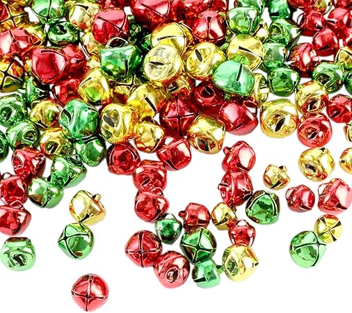 Download Amazon Com 360 Pieces Christmas Jingle Bells Youthful Colorful Christmas Craft Bells Small Bell Mini Bells Bulk Loose Beads For Jewelry Making Craft Kits And Christmas Party Supplies 3 Sizes And 3 Colors PSD Mockup Templates