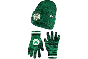 Ultra Game Youth NBA Official Super Soft Winter Beanie Knit Hat with Extra Warm Touch Screen Gloves