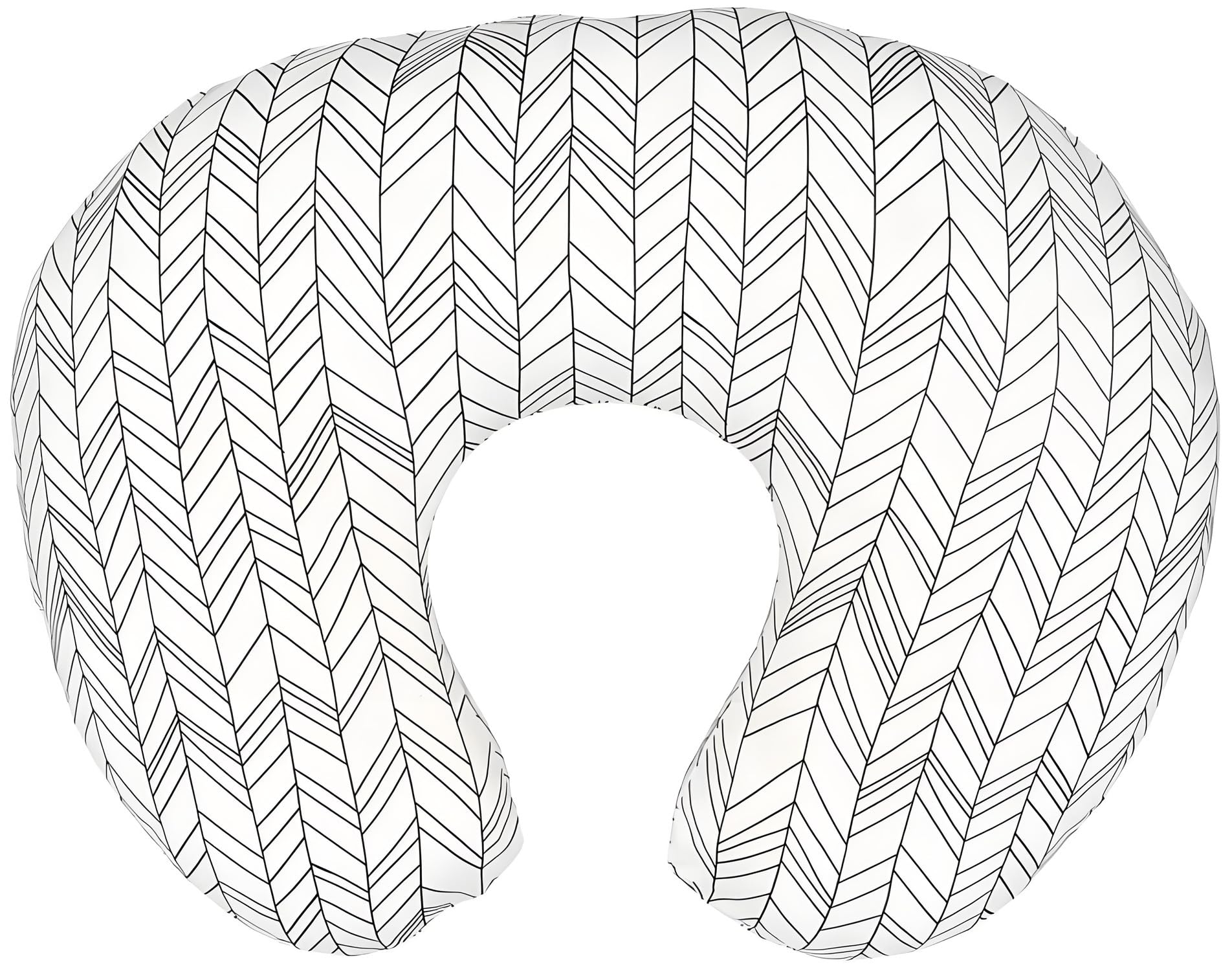 Floral Nursing Pillow Cover , Stretchy Nursing Pillow Slipcovers for Baby Girl&Boy Breastfeeding and Bottle Feeding Pillow, Zipper Ultra Soft Nursing Pillowcase for Newborn