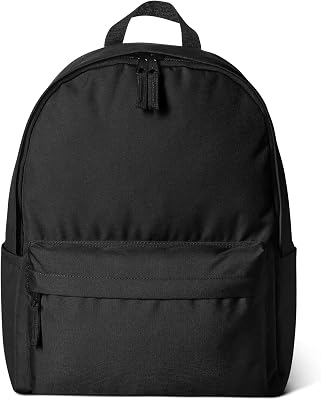 , Sac à Dos Classique/Décontracté/Scolaire, Noir, Lot de 1
