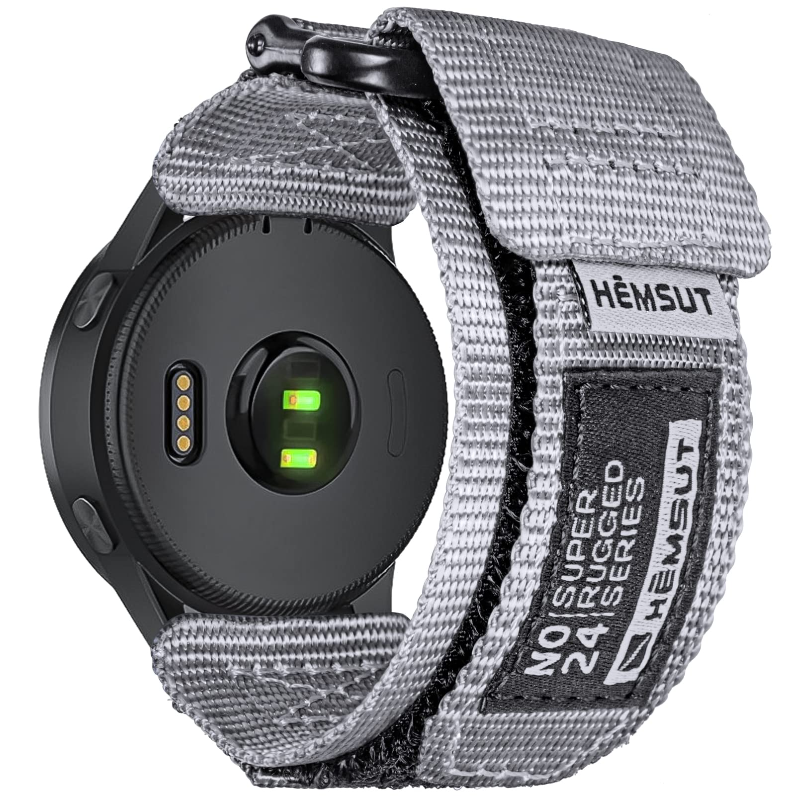 Nylon Sports Watch Straps Compatible with Amazfit T-Rex 3 Pro 48mm/Balance 2/Stratos 3/GTR 4/GTR 3/GTR 2, Garmin Vivoactive 4, CMF by Nothing Watch Pro 3, Carbinox Edge