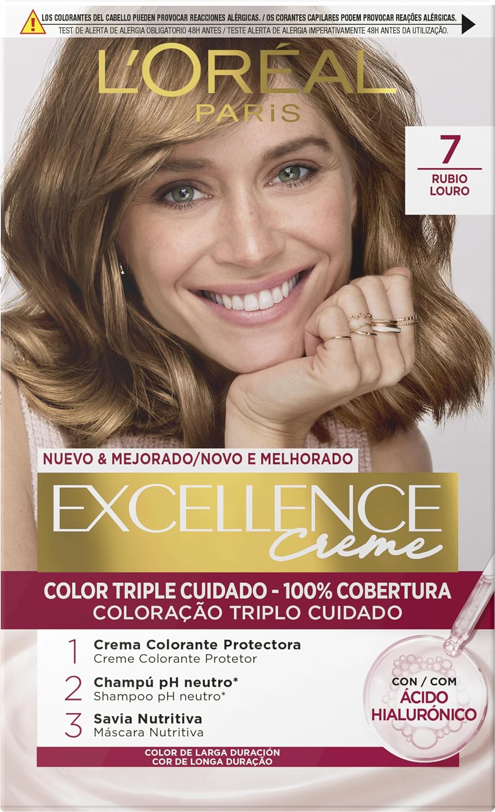 L'Oreal Paris Excellence Creme Hair Color - Nr. 7 Medium Blonde