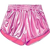 Perfashion Girls Metallic Shorts Sparkly Shiny Hot Pants Gold/Silver/Pink Outfit