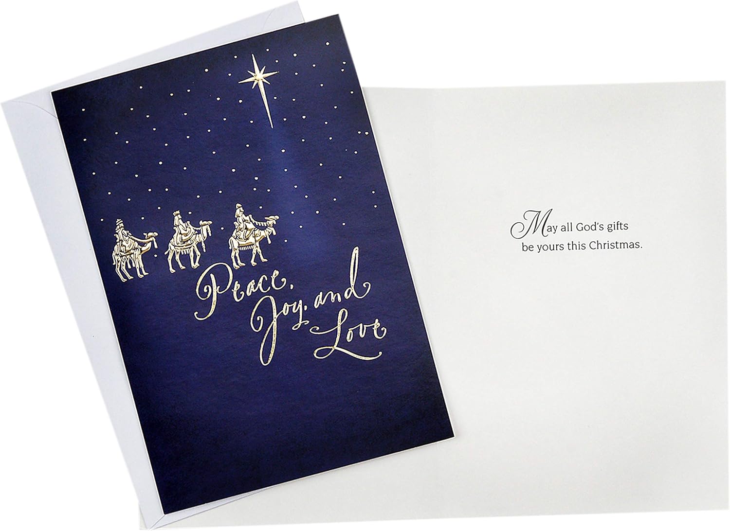 Image Arts Religious Boxed Christmas Cards Assortment (4 Designs, 24 Christmas Cards with Envelopes) : Office Products