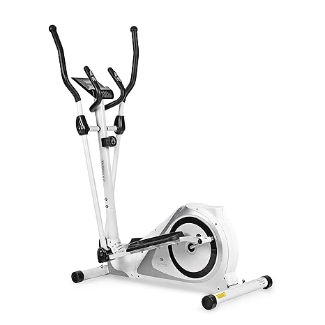 Xylo Sapphire Crosstrainer Heimtrainer Nordic Walking ELLIPSEN Trainer ERGOMETER Fitness GERÄT Thunder II (Weiss - schwarz)