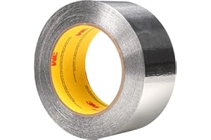 3M 65856 Aluminum Foil Tape 34383 Silver, 2" x 60 yd. 4.5 mil
